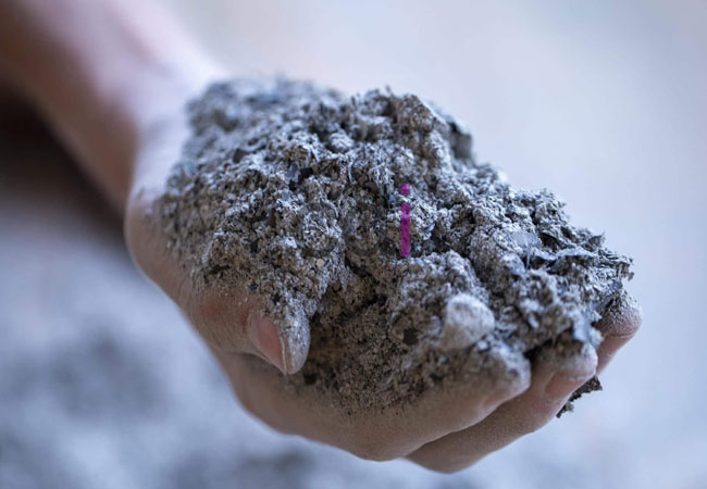 Gambar ilustrasi campuran beton dengan fly ash