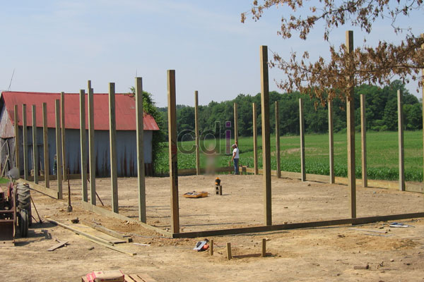 Struktur Tiang Beton Rumah Dua Lantai