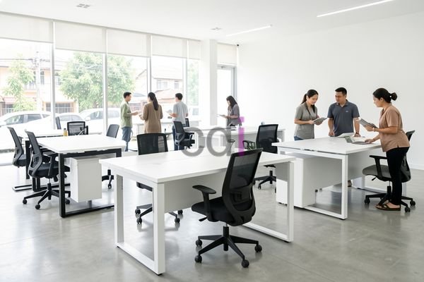 Meja Kantor Ergonomis Modern
