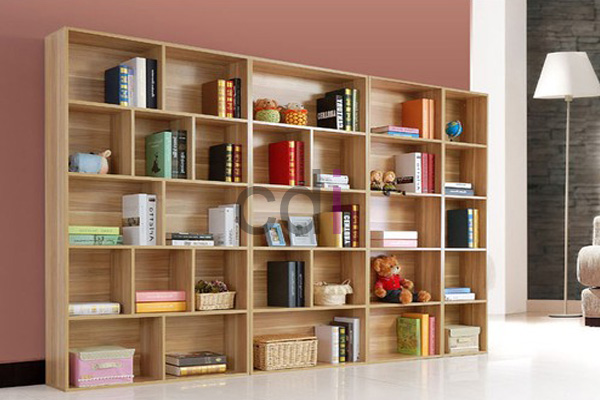 Jual Rak Buku Kayu Desain Minimalis