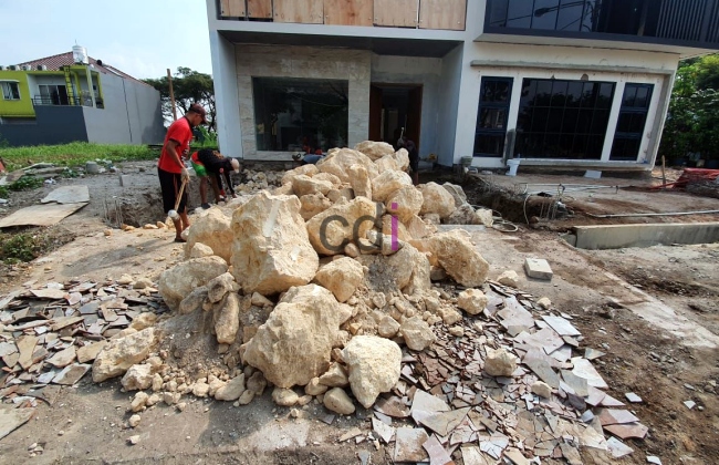 Jual Material Batu Limestone/Batu Kapur di  Srengseng Sawah Jakarta Gratis Ongkir